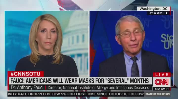 Dr. Anthony Fauci on "State of the Union."