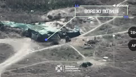 Large Russian Encampment is Hit by Ukrainian Drones