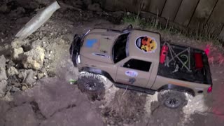 RC crawling on clay dirt - Traxxas TRX-4 Sport - RC4wd MUD SLINGER XL 1.9" TIRES