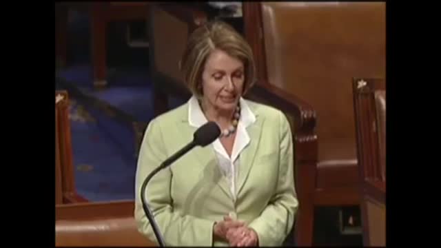 Nancy Pelosi praising the life of Senator Robert C Byrd