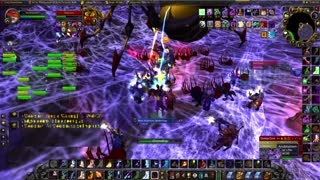 World of Warcraft Classic Shadow taking down the spiders in Naxx