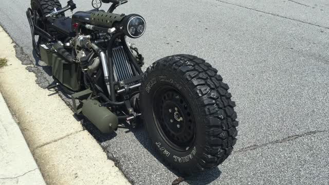 Test Drive of AWD Hydrostatic Diesel Motorcycle