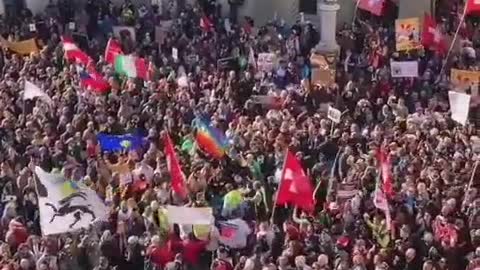 Massive protest in Switzerland against the health pass/medical tyranny