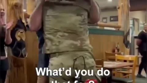 American military surprise his dad