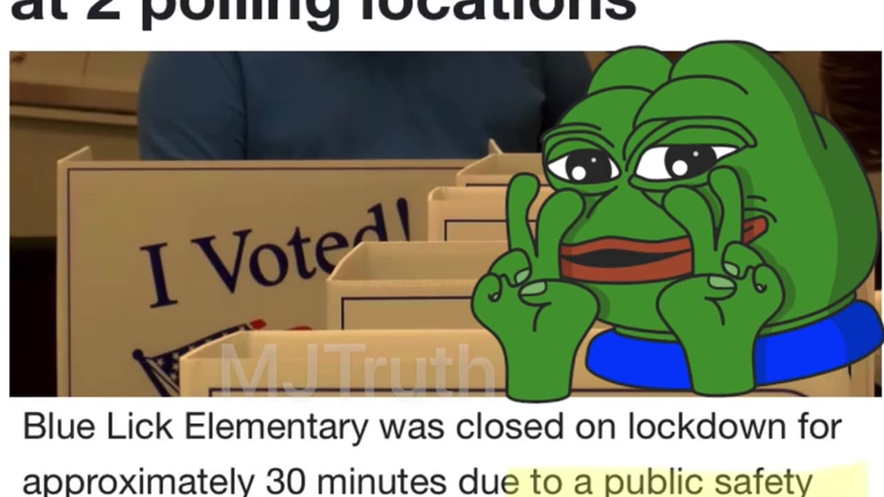Kentucky had a “police pursuit” and a “gas leak” that affected access to Voting Precinct's