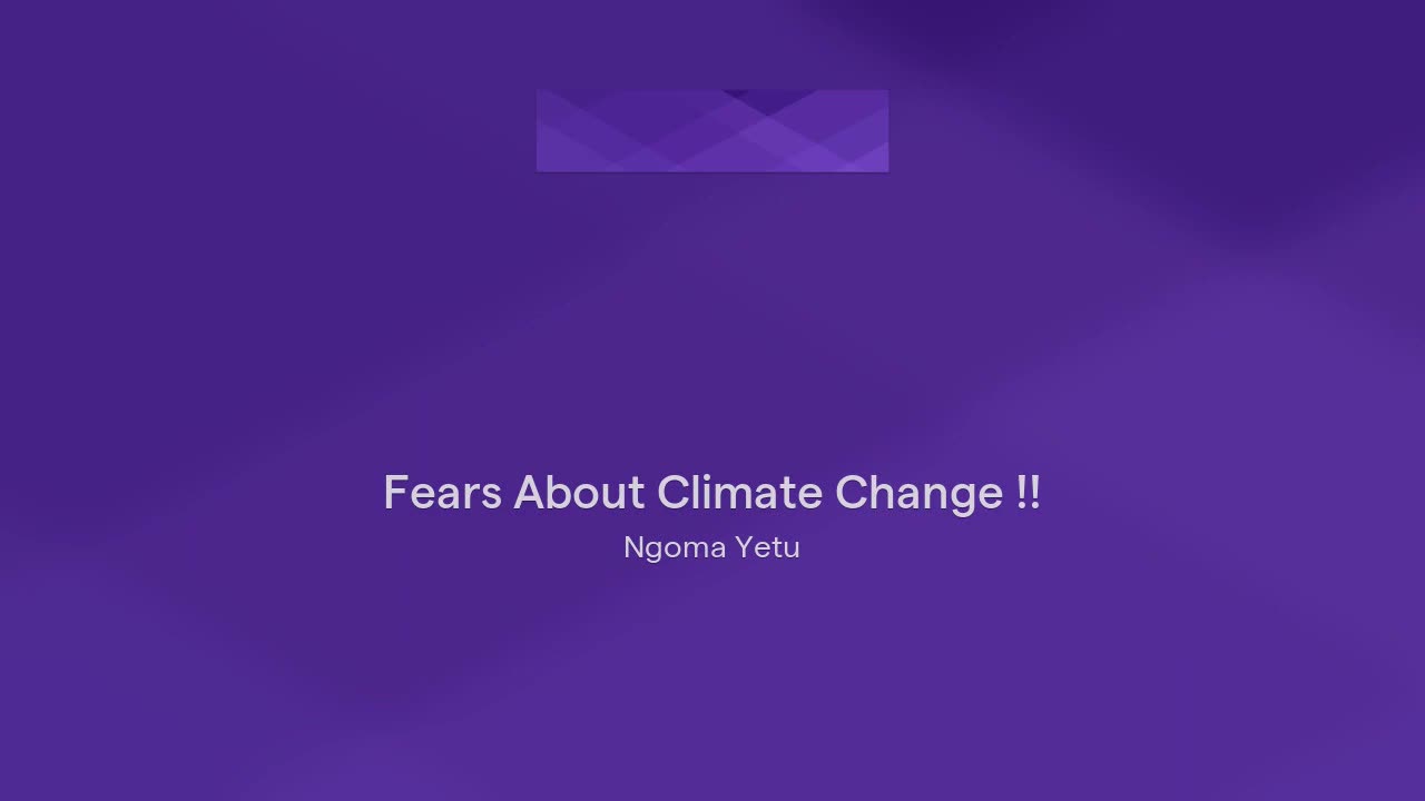 Fears About Climate Change !!!