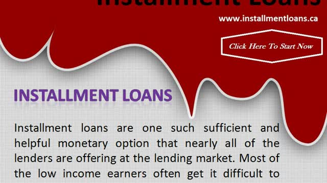 Installment Loans For Bad Credit Canada Easily Remove Fiscal Troubles