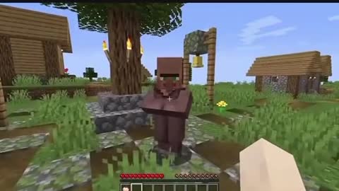 Villagers eat apples