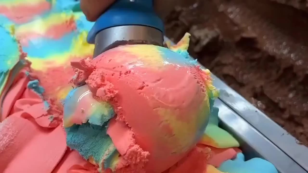 Yummy Rainbow Ice Cream 🍦 🌈