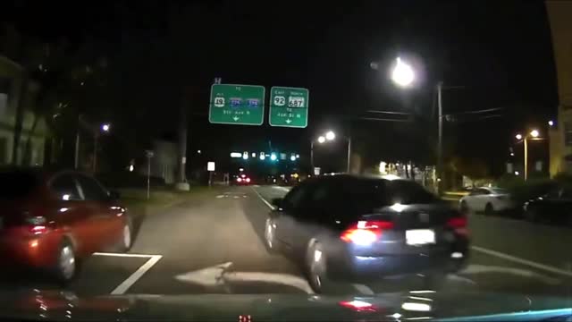 Dashcam- Lost driver almost causes accident