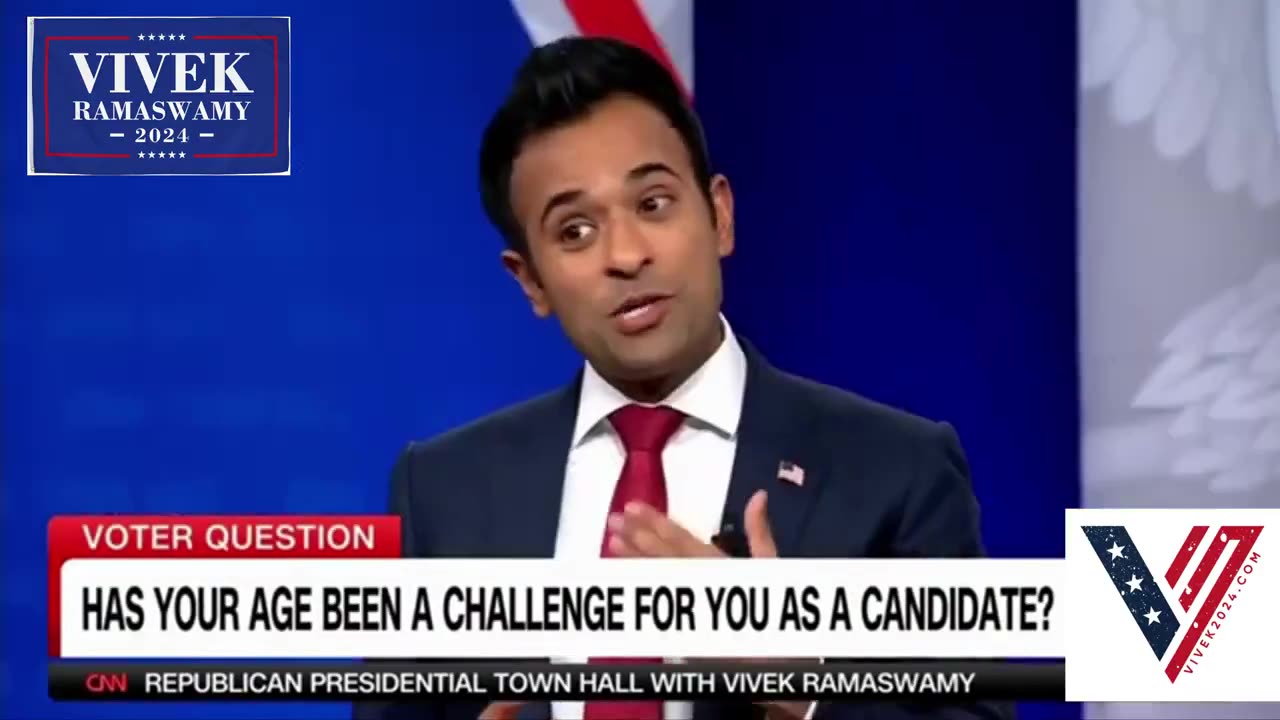 Vivek Ramaswamy CNN townhall that fake news CNN caused to be removed from ytube