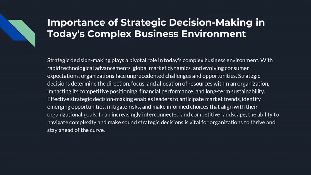 Strategic Decision-Making for Executive MBA Leaders: Balancing Risk and Opportunity