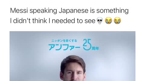 Messi speaking Japanese 😱