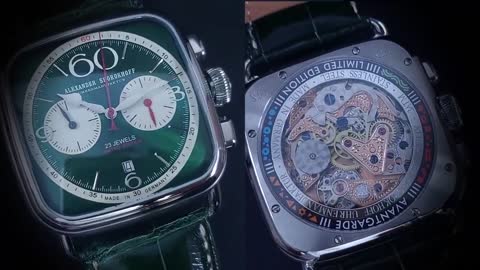 Square & Round Chronograph Manual winding - Alexander Shorokhoff