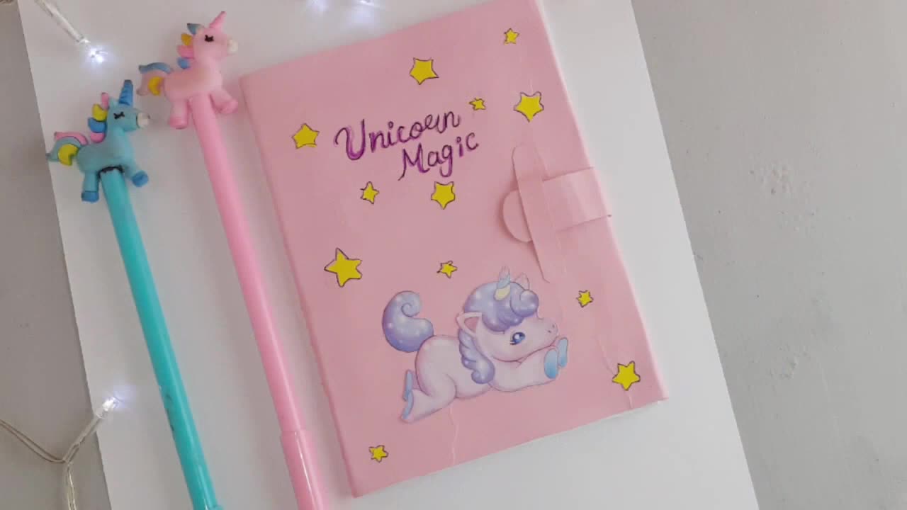 Unicorn Magic: DIY Paper Diary Tutorial | Handmade Unicorn Notebook Craft | #UnicornDiary