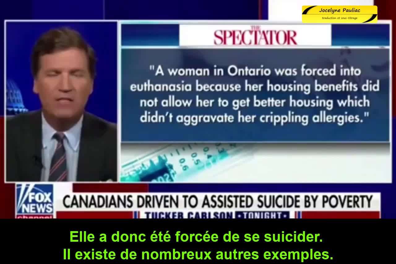 Tucker Carlson - Canada - euthanasie