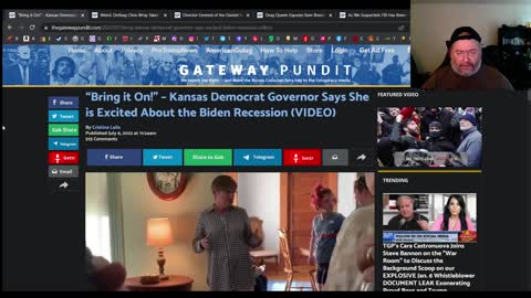 Kansas governor loves the recession