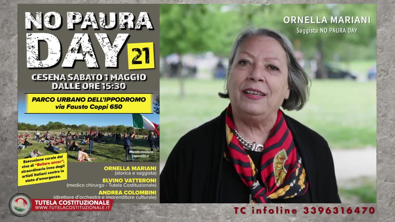 Intervista ORNELLA MARIANI - Vi racconto il mio 1° Maggio 7 maggio 2021