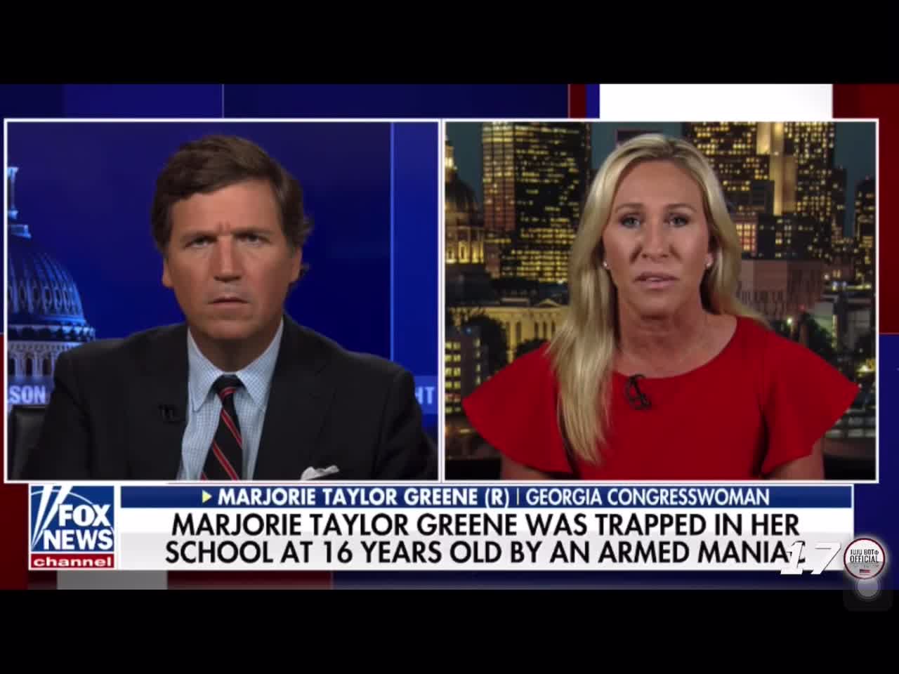 When Marjorie Taylor Green was 16 she was trapped in a school with a school shooter outside.