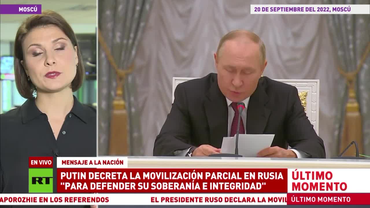 Vladimir Putin decreta la mobilitazione parziale in Russia.Solo coloro che sono nelle riserve, che hanno prestato servizio nelle Forze Armate e che possiedono competenze ed esperienze rilevanti saranno reclutati per il servizio militare.