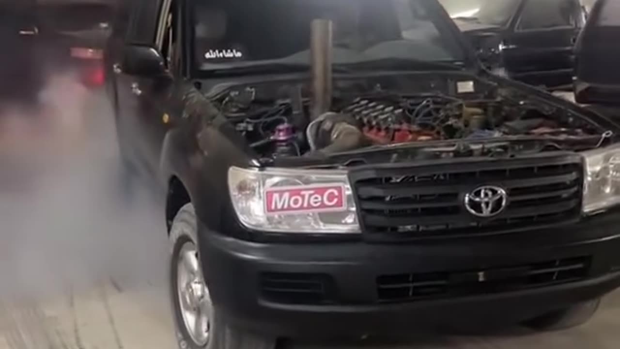 Toyota suv exhaust going crazy