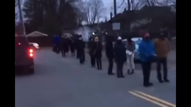 SHEEPLE are lined up around city blocks to get rapid COVID tests in Peterborough, Ontario. 👇