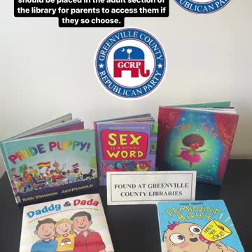 mySCGOP.com - GCRP call for removing books from children's section at Greenville County Library
