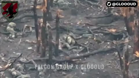 Incredible Drone strikes on a Group of Russian Soldiers