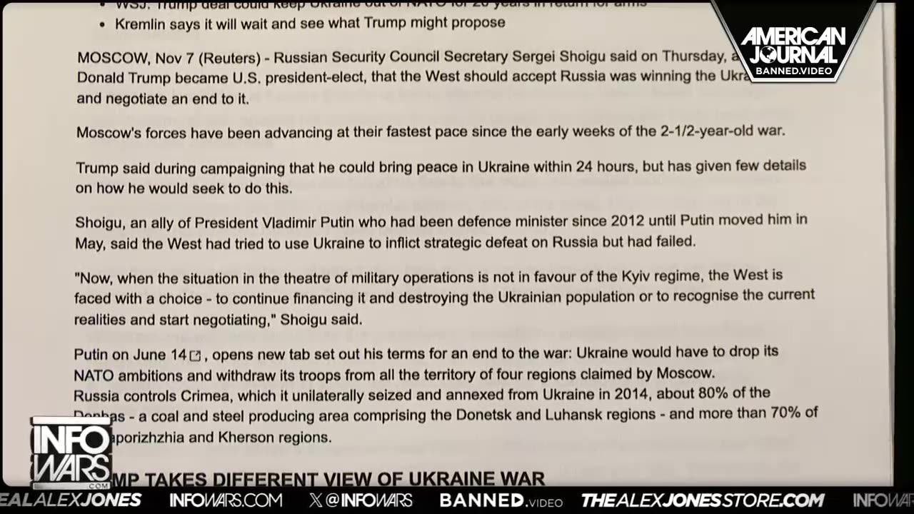 Hamas And Russia Call For End To Wars Less Than 24 Hours After Trump’s Victory