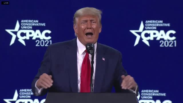 PRESIDENT TRUMP AT CPAC SPEECH