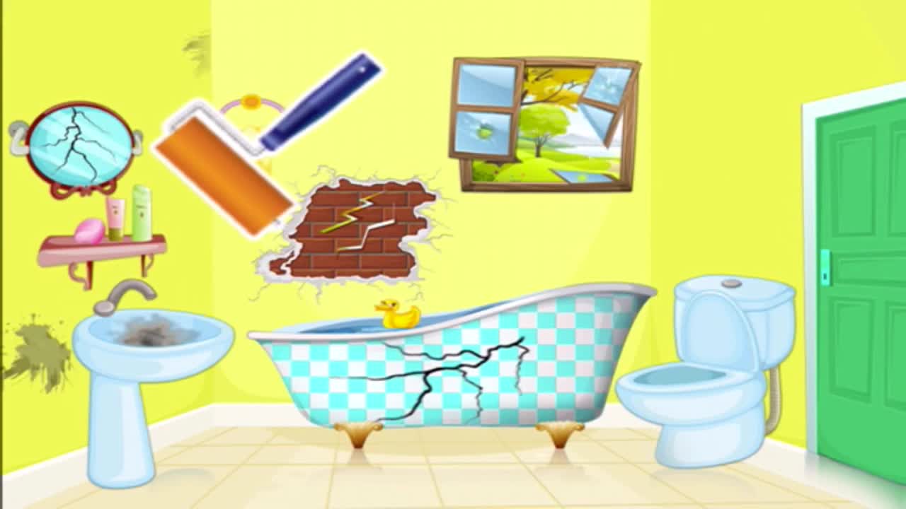 repairing the dear home.clear the decor room
