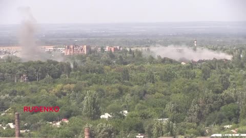 The village of Oktyabrsky, was shelled AFU with the use of MLRS Grad a few hours ago.