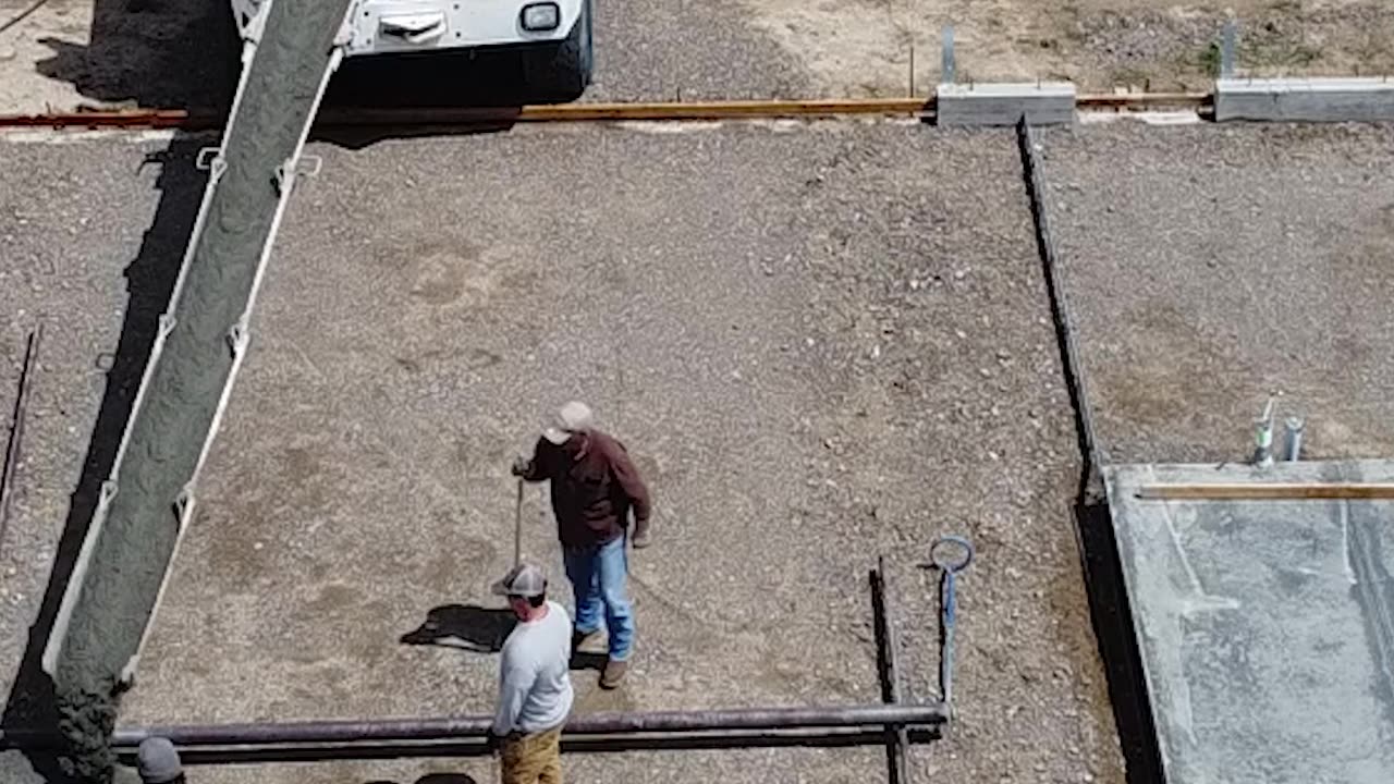 mud truck pouring out