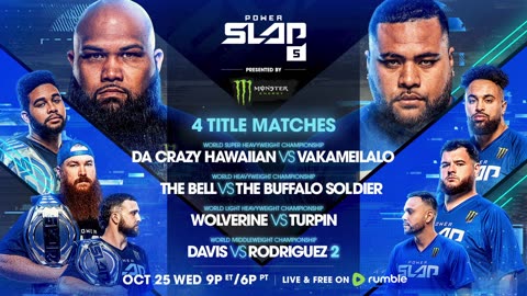 Power Slap 5 returns 17 Nov LIVE and FREE on Rumble#PowerSlap #DanaWhite ##PowerSlap