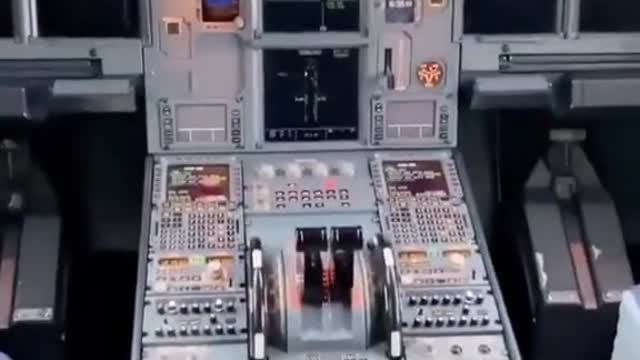 Airplane inside cabin watching