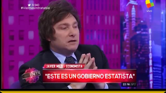 "El que dice Neoliberal es Bruto". Javier Milei