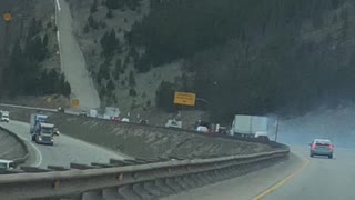 Runaway Semi Hits Runaway Truck Ramp