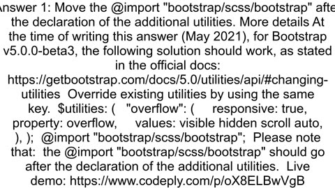 Cannot override Bootstrap 5 utilities