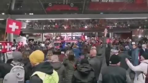 Switzerland Protesters vs Police get Real Physical