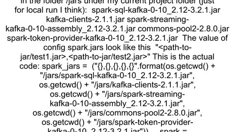 Facing NoClassDefFoundError error at KafkaSpark Structured Streaming integration via PySpark