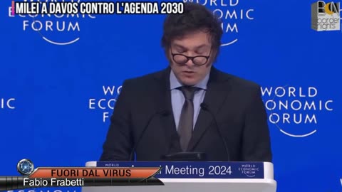 MILEI ATTACCA A DAVOS L'AGENDA 2030 Fuori dal Virus n.927.SP