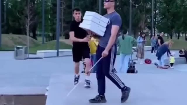 Just Joking with His Friends