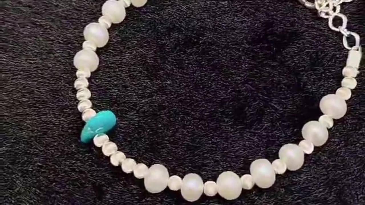 GN-20241101-02 Simple beautiful pearl bracelet and natural turquoise hot selling simple and generous