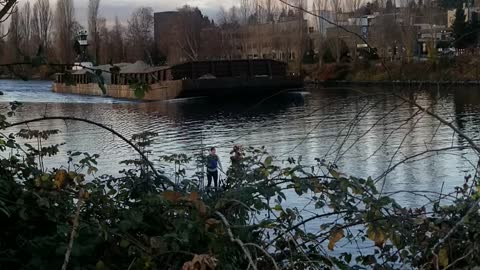 Salmon Bay Seattle Big Tug Boat Dec 2020