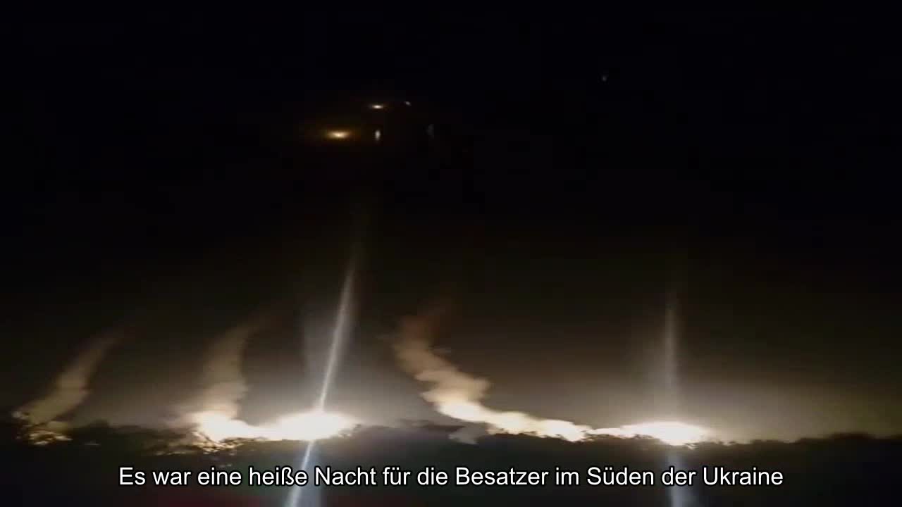 Es war eine heiße Nacht für die Besatzer im Süden der Ukraine