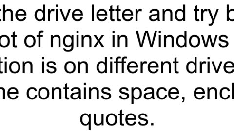 How to create different vhosts on nginx WINDOWS