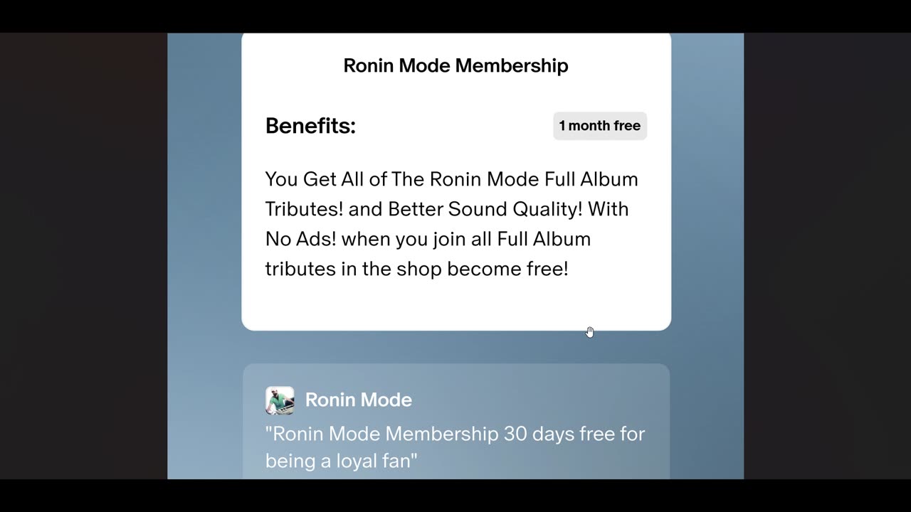 FREE Ronin Mode Membership My Gift to You