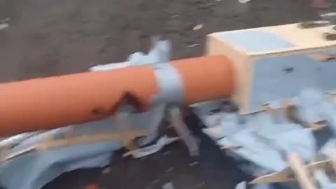 Russian Civilians Examine Downed Ukrainian Drone with an Interesting Message Attached