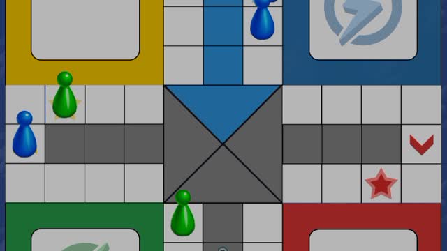 Playing in a 2 player lightning mode tournament in the game ludo club data (15/06/2022).