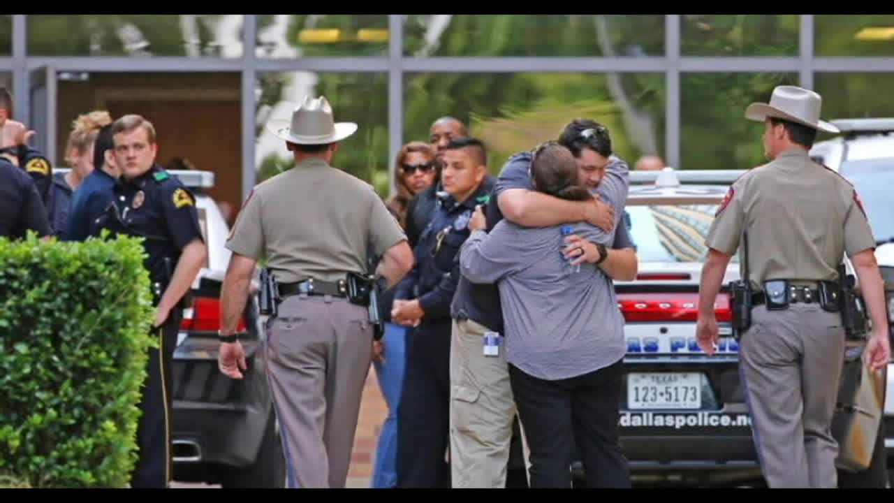 Home Depot shooting critically wounds 2 Dallas officers, police say; manhunt underway for suspect
